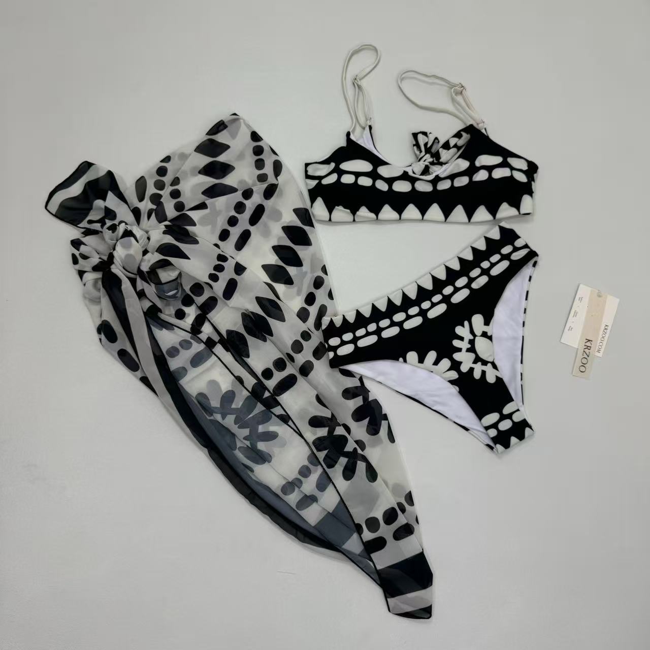 Bohemian print bikini set