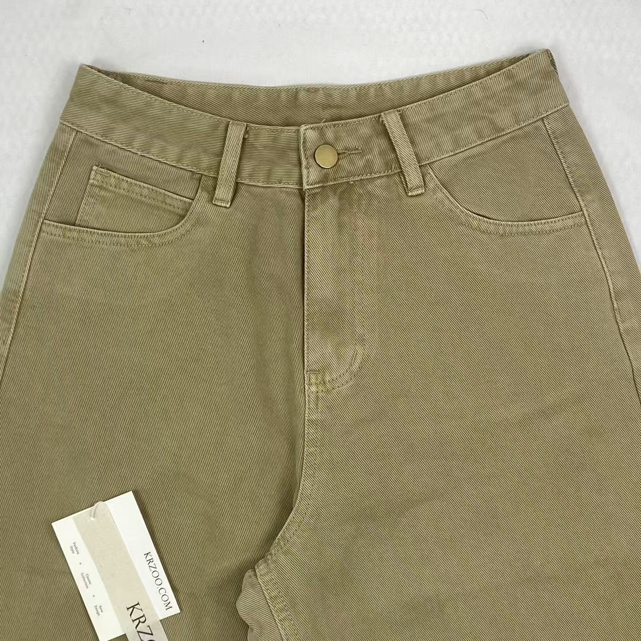 Retro high-waisted loose wide-leg pants
