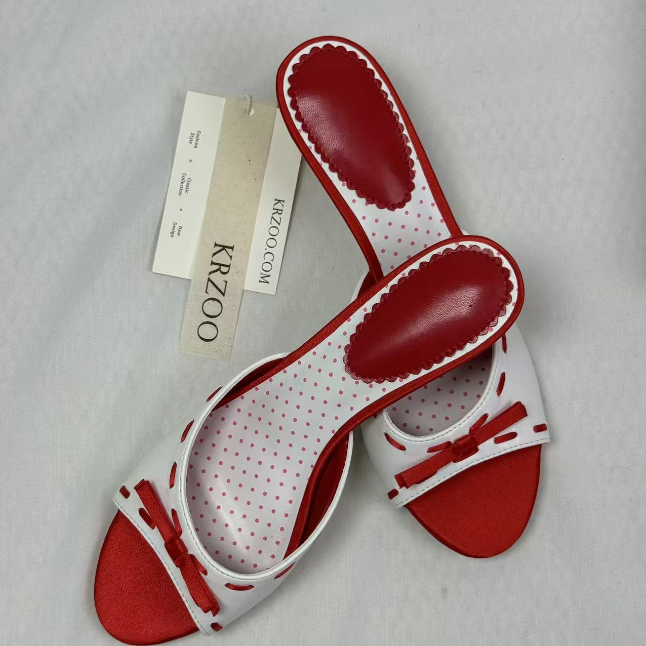 Love Heart Fish Mouth Open-Toe Shoes