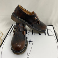 Retro Forest-Style Leather Shoes