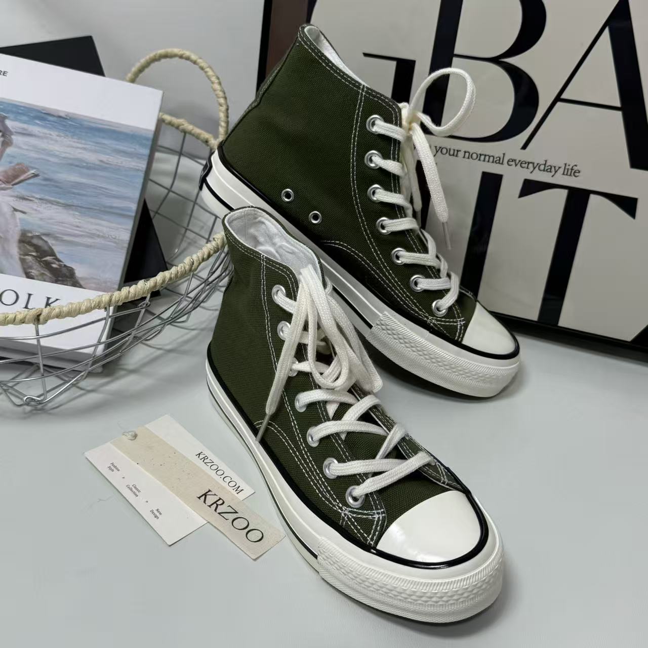 Retro casual canvas shoes