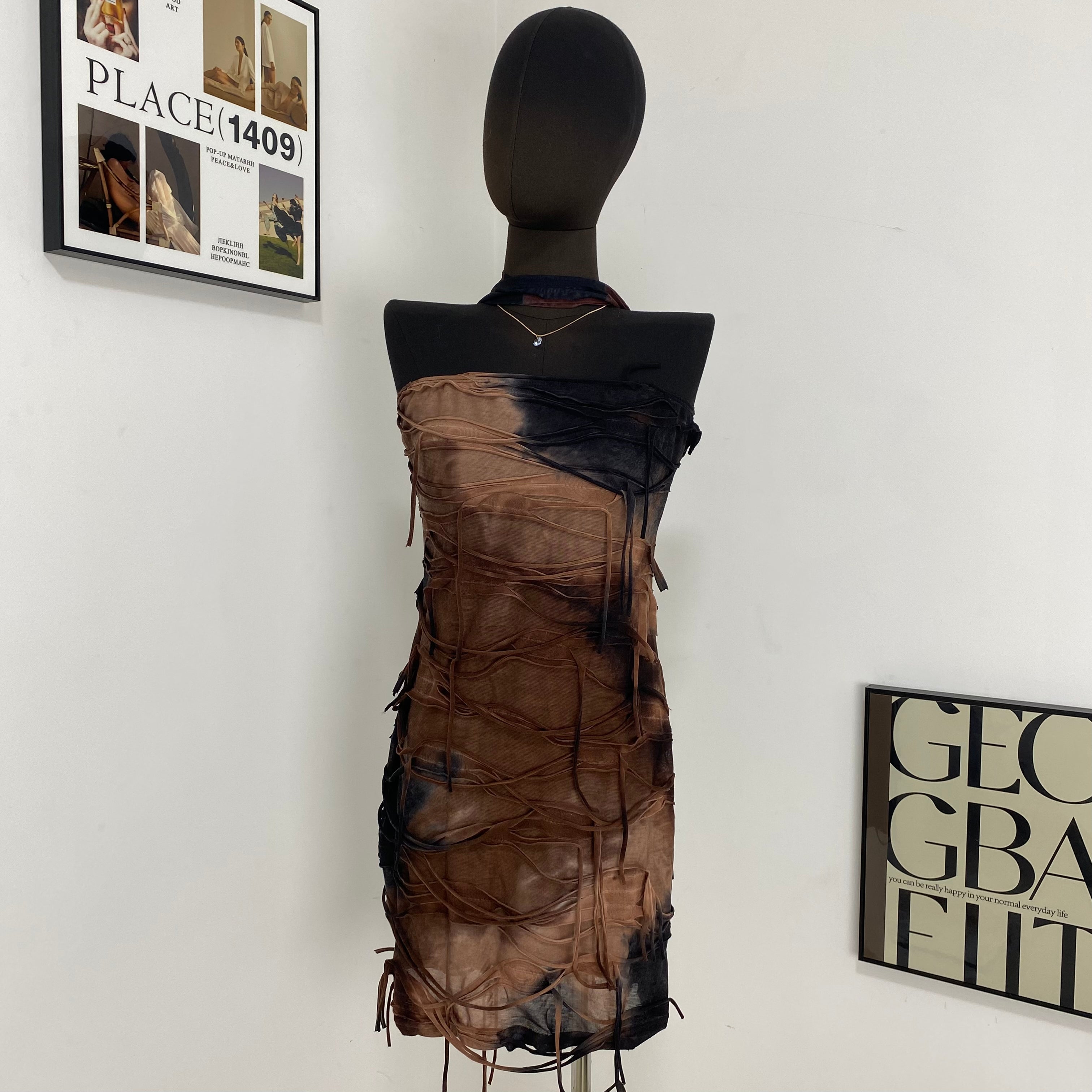 Vintage Tie-Dye Slip Dress