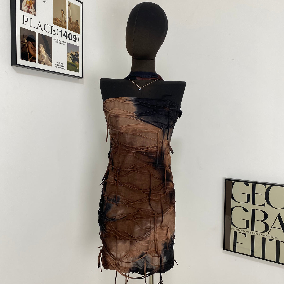 Vintage Tie-Dye Slip Dress