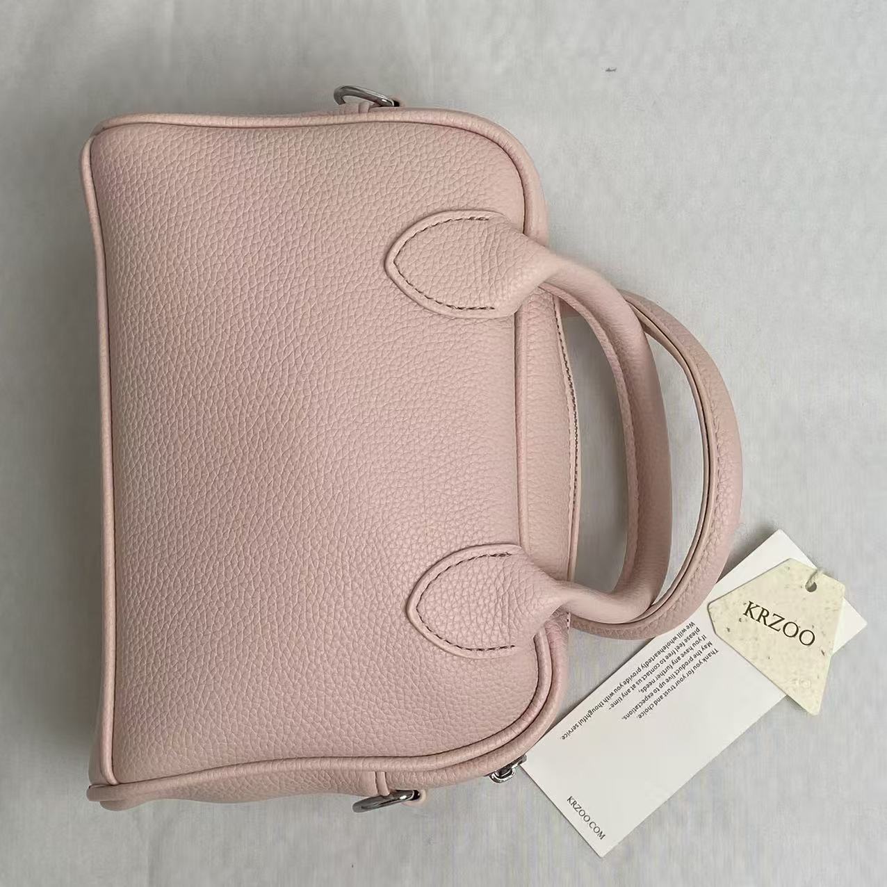 Litchi-patterned shell crossbody bag