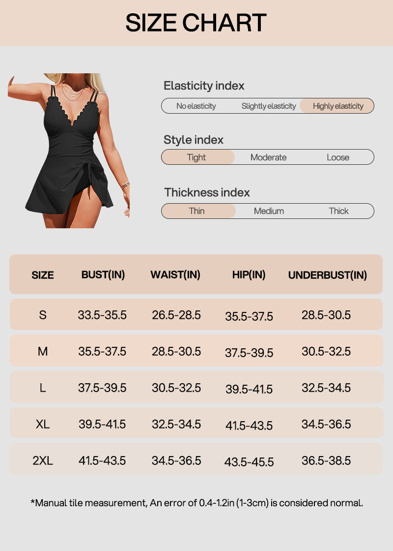 Women's Tummy Control One-Piece Swimdress