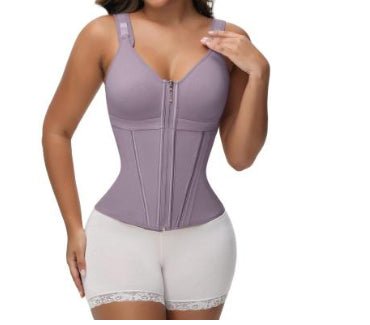 Built-in Bra Tummy Control Shapewear â€?Adjustable Strap Sports Waist Trainer
