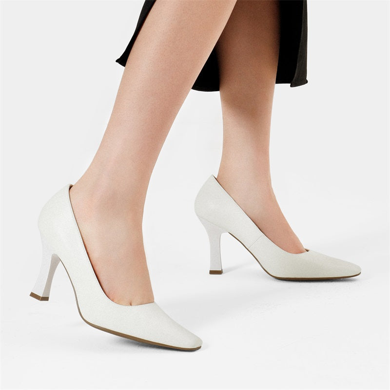 Square Toe Stiletto High Heels Pumps